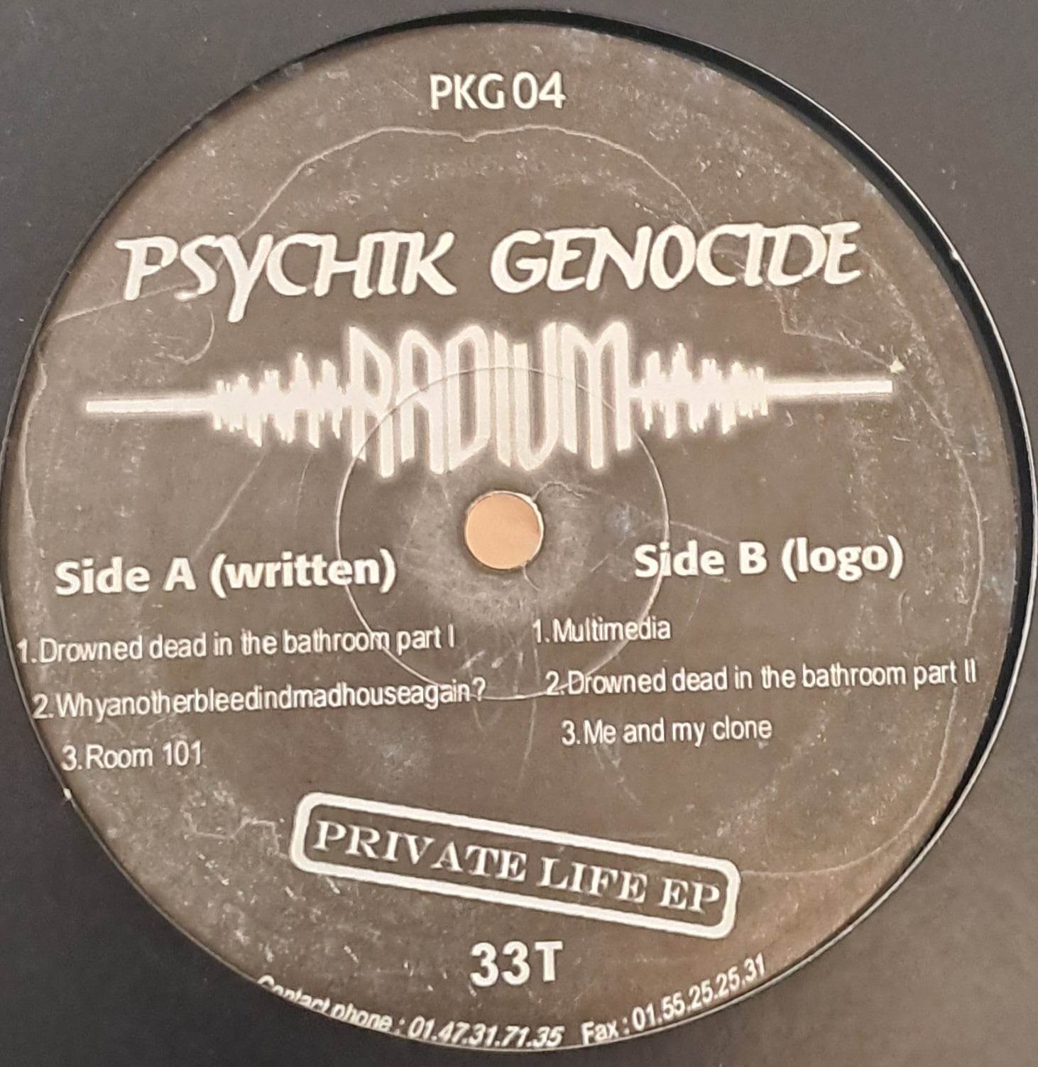 1) Psychik Genocide 04 - vinyle hardcore